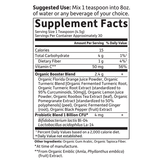 Mykind Organics Turmeric Booster Garden of Life 135 grams