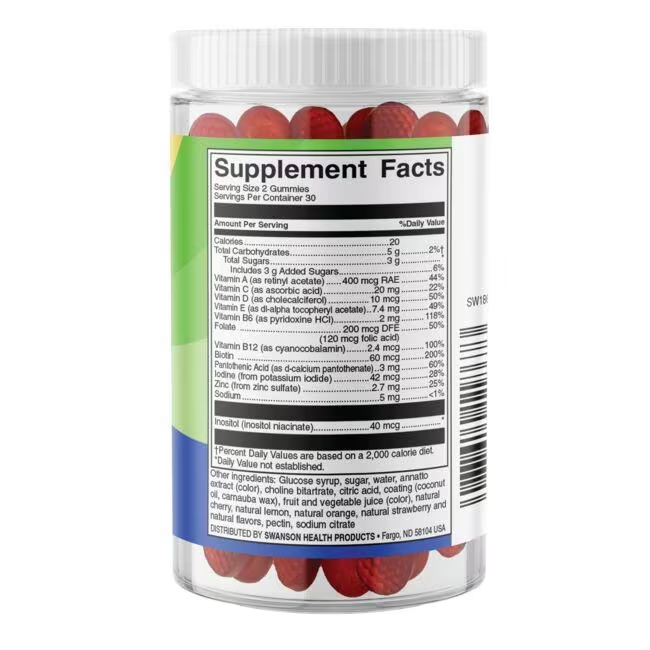 Swanson Kids Multivitamin, Mixed Fruit - 60 gummies