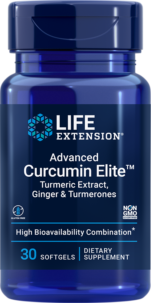 Life Extension Advanced Curcumin Elite Turmeric Extract, Ginger & Turmerones - 30 softgels