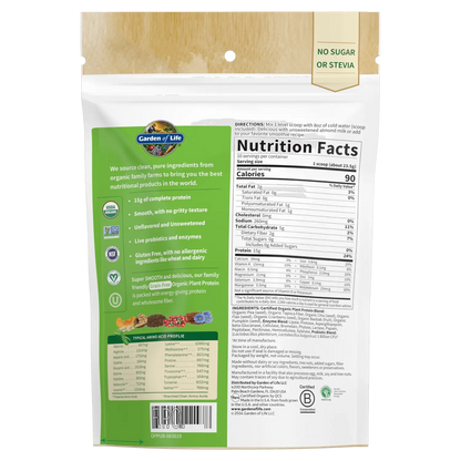 Garden of Life  Organic Plant Protein - 236 - 276 grams