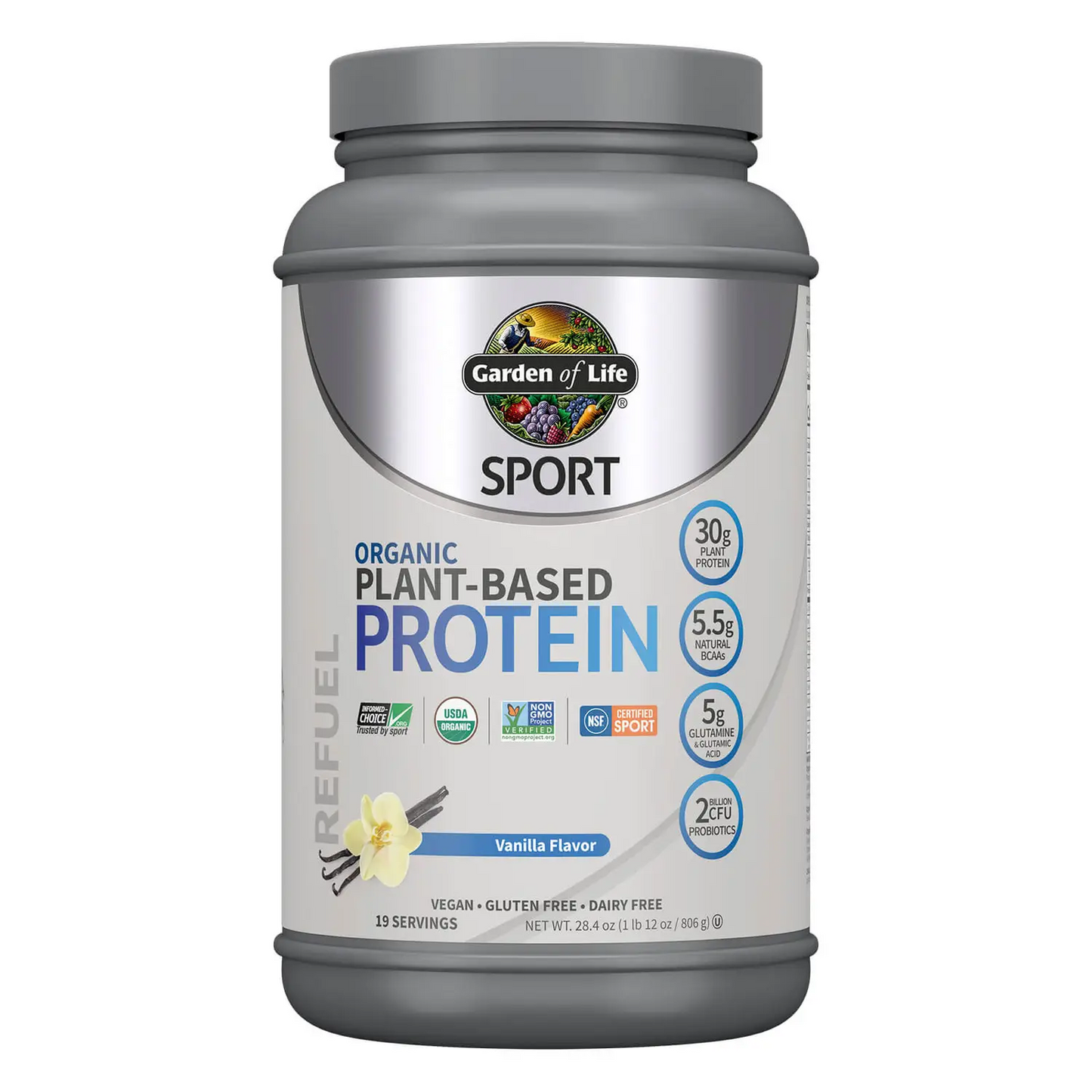 Garden of Life  Sport Organic Plant-Based Protein - 806 - 840 grams