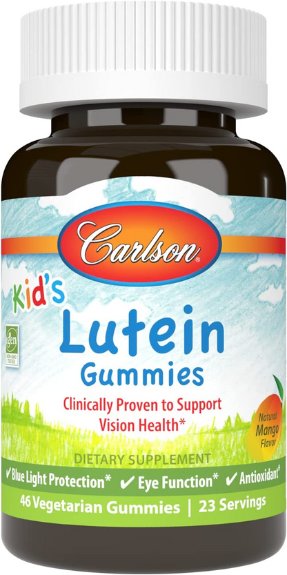 Carlson Labs  Kid's Lutein Gummies, Natural Mango - 46 vegetarian gummies
