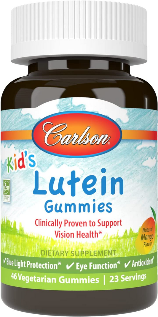 Carlson Labs  Kid's Lutein Gummies, Natural Mango - 46 vegetarian gummies