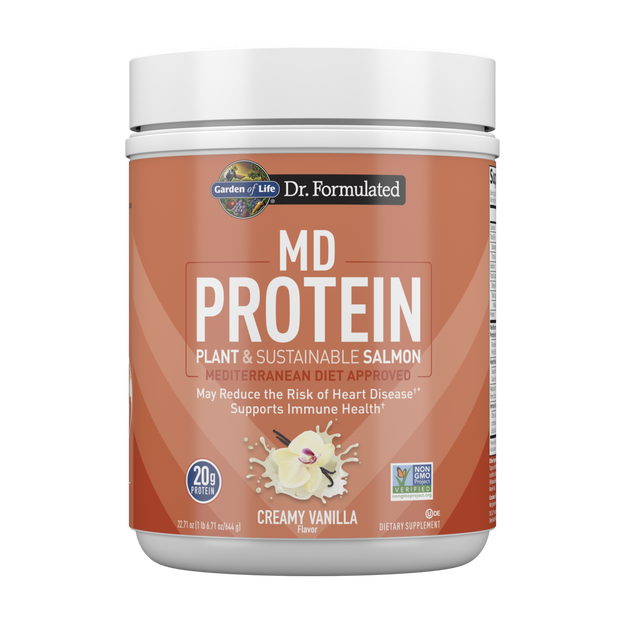 Dr. Formulated MD Protein Plant & Sustainable Salmon Powder Garden of Life