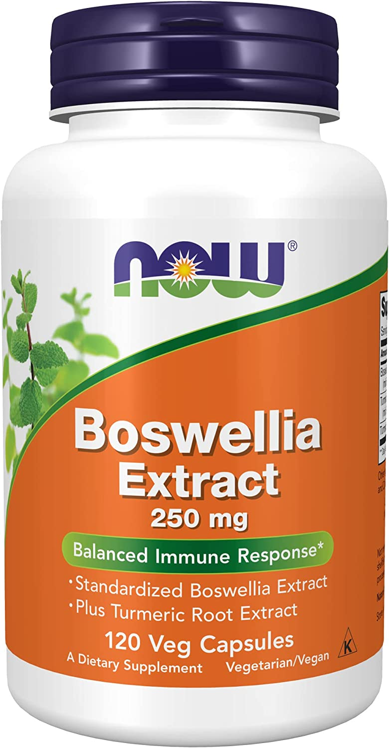 Boswellia Extract Plus Turmeric Root Extract NOW Foods 250mg - 120 vcaps