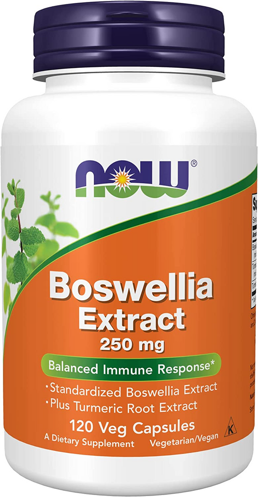 Boswellia Extract Plus Turmeric Root Extract NOW Foods 250mg - 120 vcaps