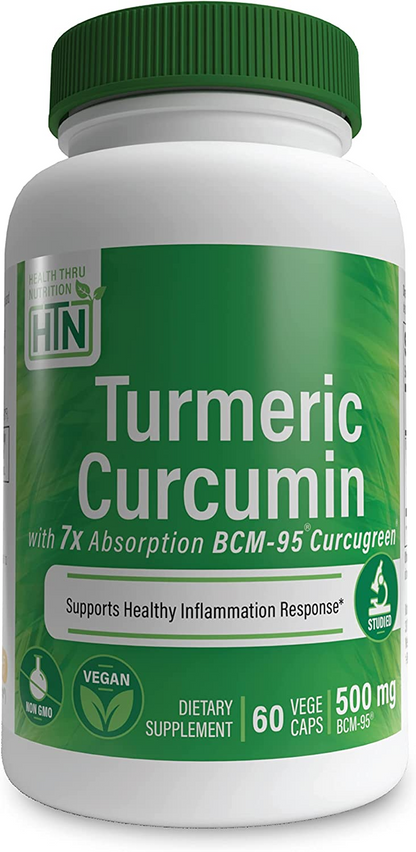 Health Thru Nutrition  Turmeric Curcumin - 60 vcaps