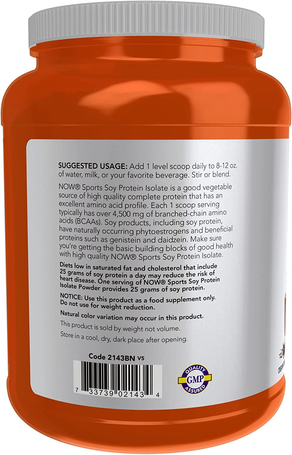 Soy Protein Isolate NOW Foods