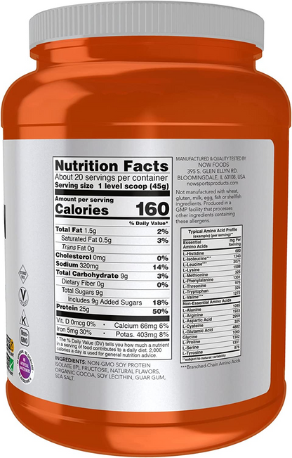 Soy Protein Isolate NOW Foods