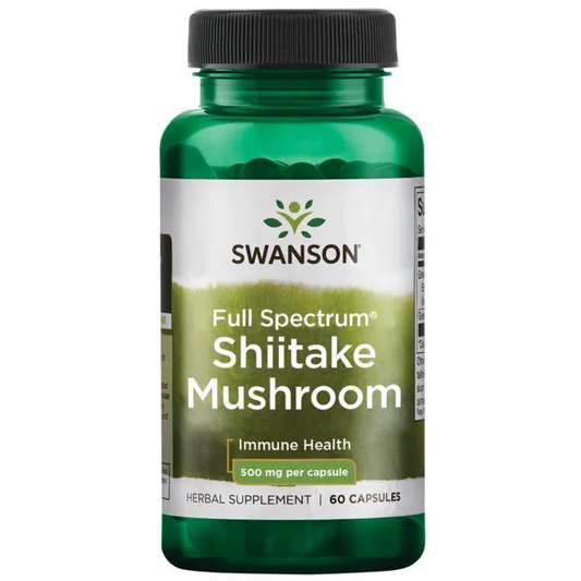 Swanson  Shiitake Mushroom, 500mg - 60 caps