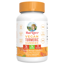 MaryRuth Organics  Vegan Turmeric Gummies, Peach Mango Lemon - 120 gummies